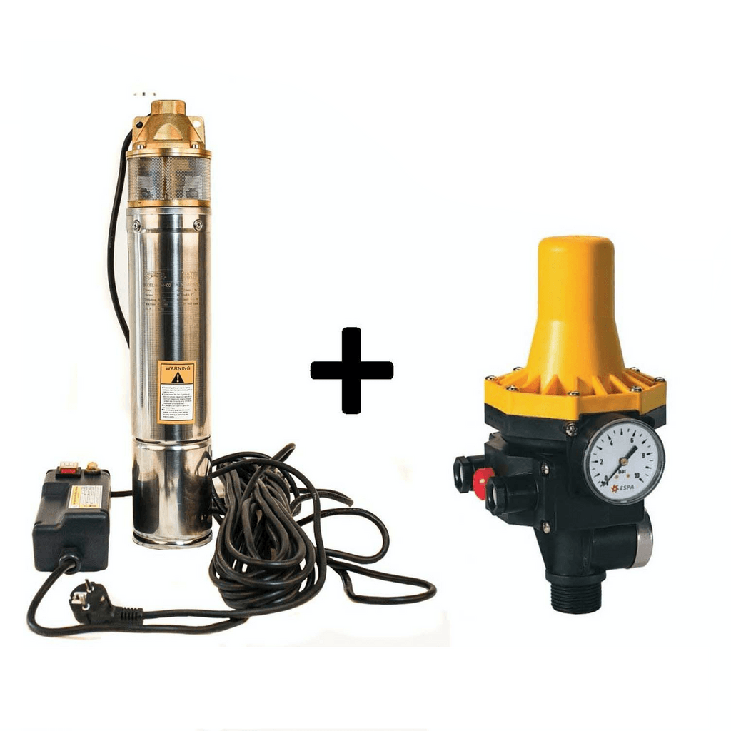 Kit Hidrofor Electronic Cu Pompa Submersibila Micul Fermier 4Skm-150, 1.1Kw + Presostat Automat - ZEP.RO - Ți-e la îndemână!