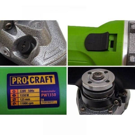 Polizor Unghiular Flex Cu Variator De Viteza Procraft Pw1350, 1350 W, 11000 Rpm, 125 Mm. - ZEP.RO - Ți-e la îndemână!