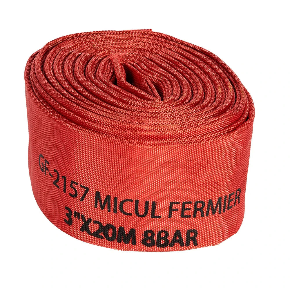 Furtun pompier Micul Fermier, 3 toli, 20m, 8 bar, fara capete rosu - ZEP.RO - Ți-e la îndemână!