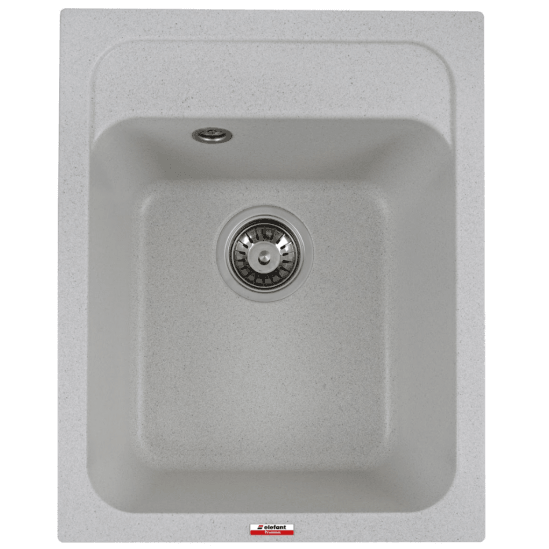 Chiuveta bucatarie, compozit de granit, 497 x 398 mm, Alb, Elefant Premium Korrado - ZEP.RO - Ți-e la îndemână!
