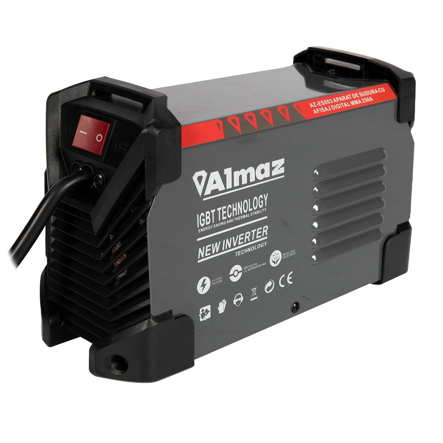 Aparat Sudura ALMAZ AZ-ES003, 250A MMA, Electrod 1-5mm, Accesorii incluse - ZEP.RO