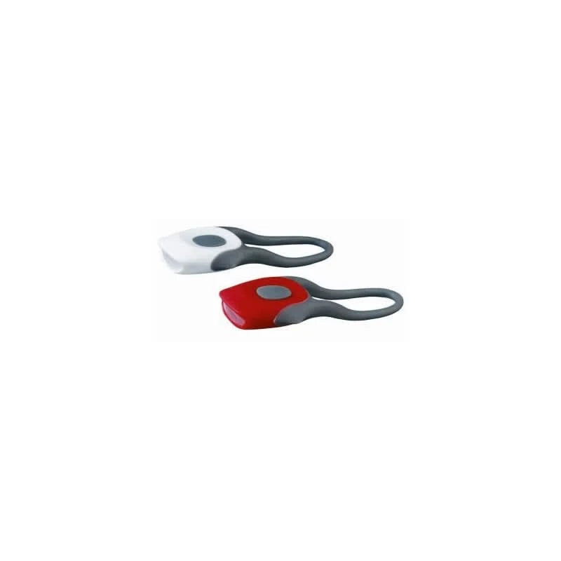 Set Lumini Silicon - Twins 2 Led-Uri Albe Super Bright 2 Led-Uri Rosii Super Bright 2 Functii - ZEP.RO - Ți-e la îndemână!