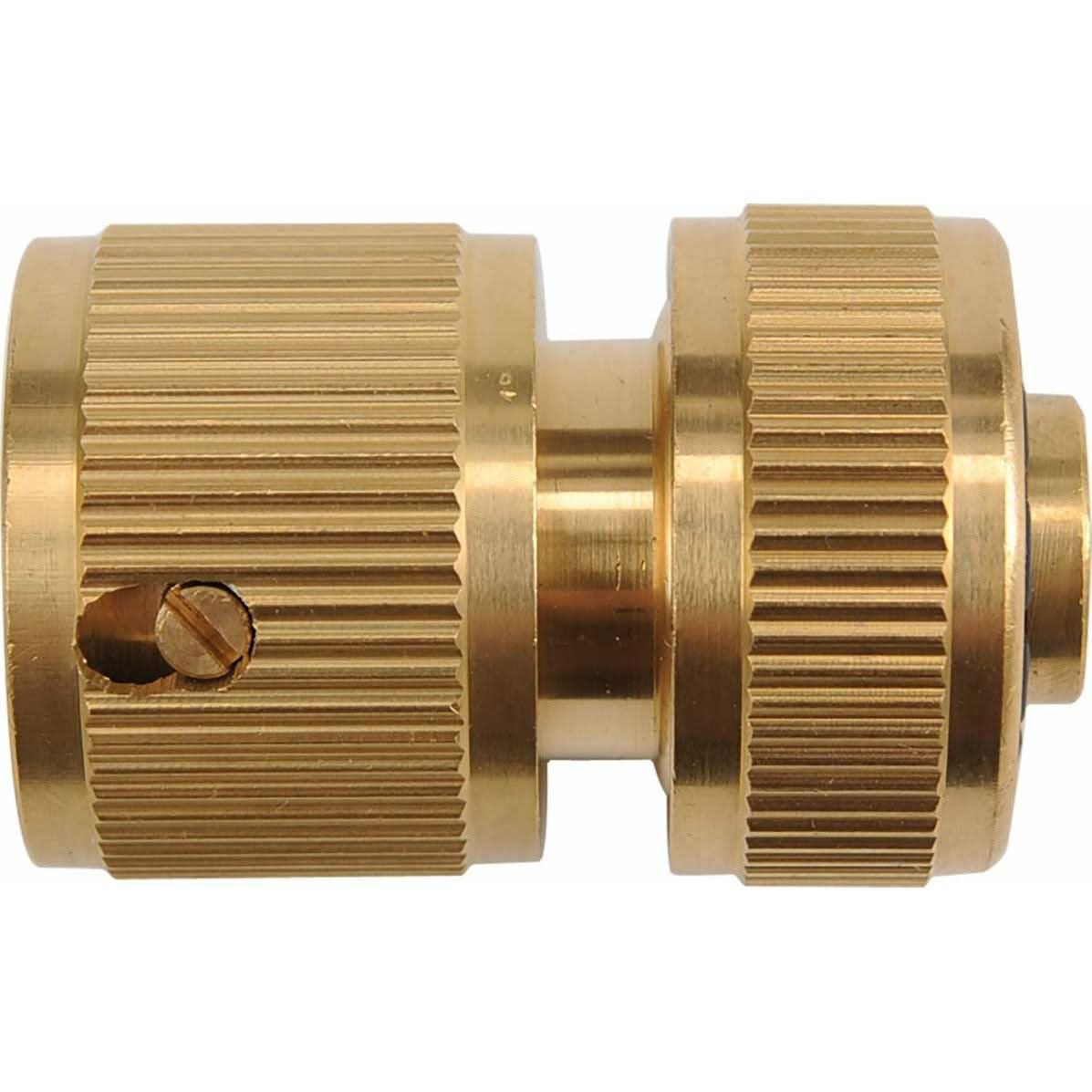 Conector Furtun Cu Stop Din Bronz 1/2" - ZEP.RO - Ți-e la îndemână!