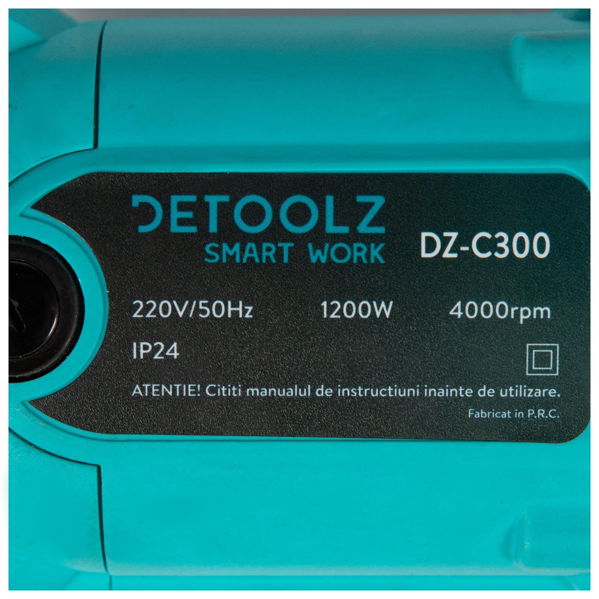 Vibrator pentru beton DETOOLZ DZ-C300, 1200 W, 4000 RPM, lungime maxima lance 5 m, lancea nu este inclusa - ZEP.RO - Ți-e la îndemână!