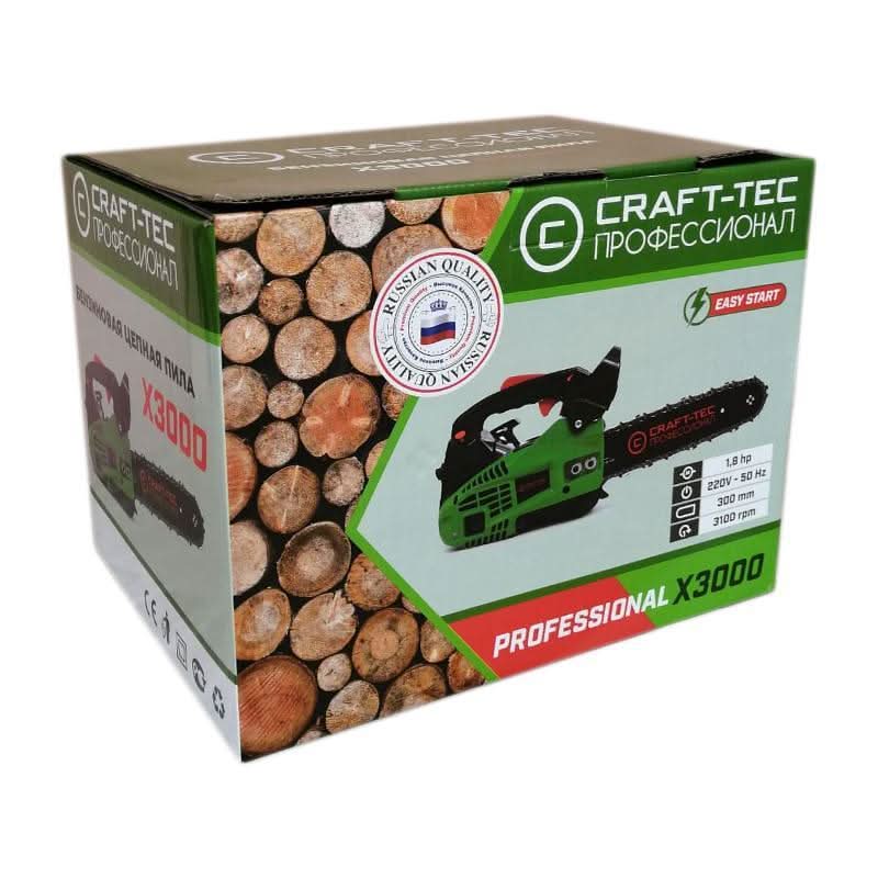 Drujba benzina pentru constructii Craft Tec X3000, 3100 rpm, 1.8 CP, lama 300 mm - ZEP.RO