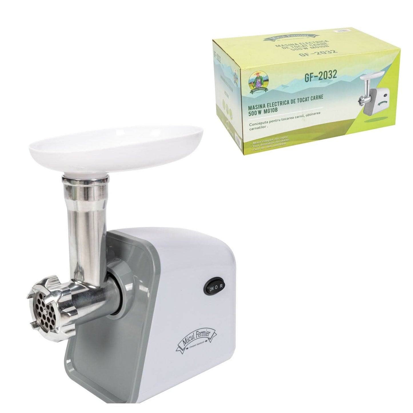 Masina Electrica Pentru Tocat Carne Micul Fermier Mg10B, 500W, 1.2Kg/Min - ZEP.RO - Ți-e la îndemână!