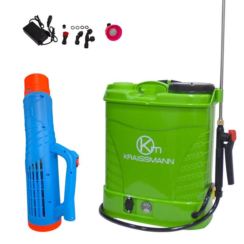 Pompa De Stropit Kraissmann, Cu Baterie, Cu Manometru, 12 Litri +Atomizor Kraissmann - ZEP.RO - Ți-e la îndemână!