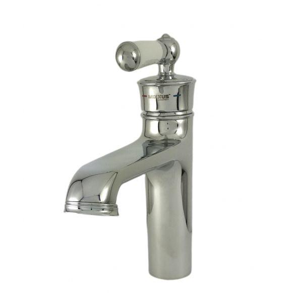 Baterie baie lavoar Mixxus Vintage 001 A, cromat, monocomanda racoarde incluse - ZEP.RO - Ți-e la îndemână!