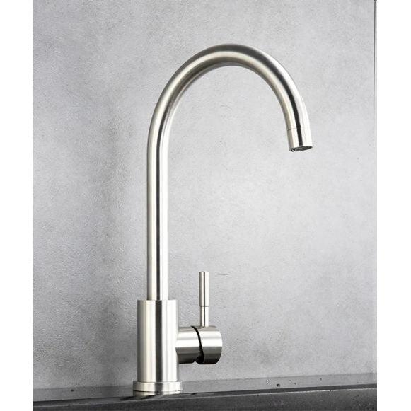 Baterie bucatarie MIXXUS SUS-011 din otel inoxidabil, Monocomanda, Racorduri incluse - ZEP.RO - Ți-e la îndemână!