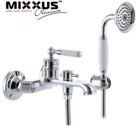 Baterie cada Mixxus Premium Vintage 009 Euro, alama, culoare crom, monocomanda cu para de dus - ZEP.RO - Ți-e la îndemână!