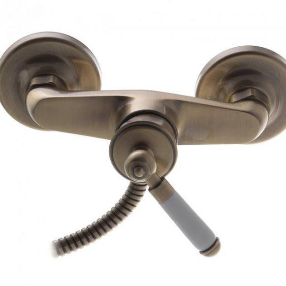 Baterie dus Mixxus Premium Vintage 003 Euro bronz, alama, monocomanda cu para de dus - ZEP.RO - Ți-e la îndemână!