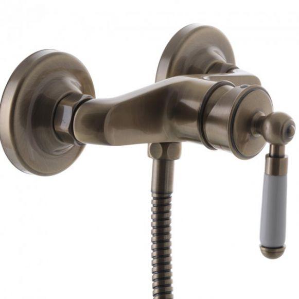 Baterie dus Mixxus Premium Vintage 003 Euro bronz, alama, monocomanda cu para de dus - ZEP.RO - Ți-e la îndemână!