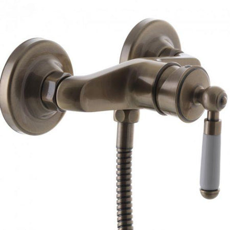 Baterie dus Mixxus Premium Vintage 003 Euro bronz, alama, monocomanda cu para de dus - ZEP.RO - Ți-e la îndemână!