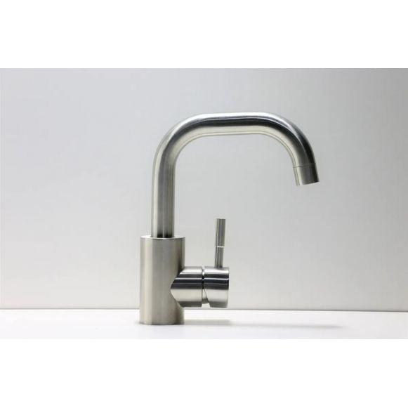 Baterie lavoar MIXXUS SUS-001-G din otel inoxidabil, Monocomanda, Racorduri incluse - ZEP.RO - Ți-e la îndemână!