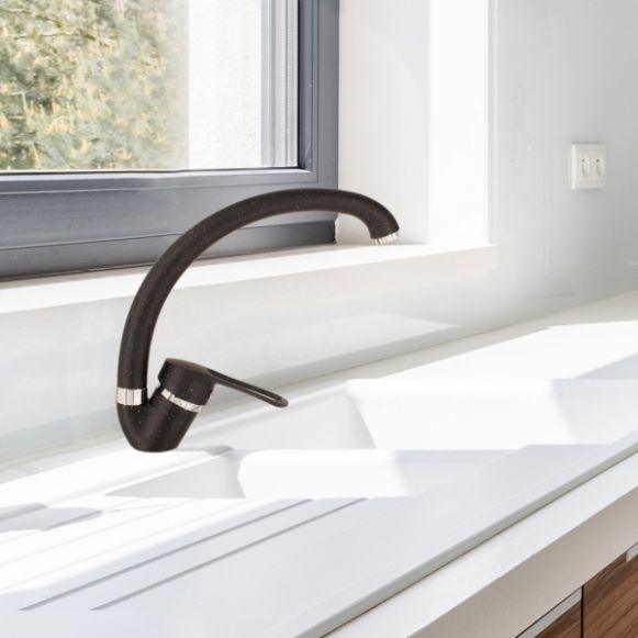 Baterie bucatarie Fleko FZUF-MD275 Negru, Rotativa, Monocomanda, Cartus ceramic - ZEP.RO - Ți-e la îndemână!