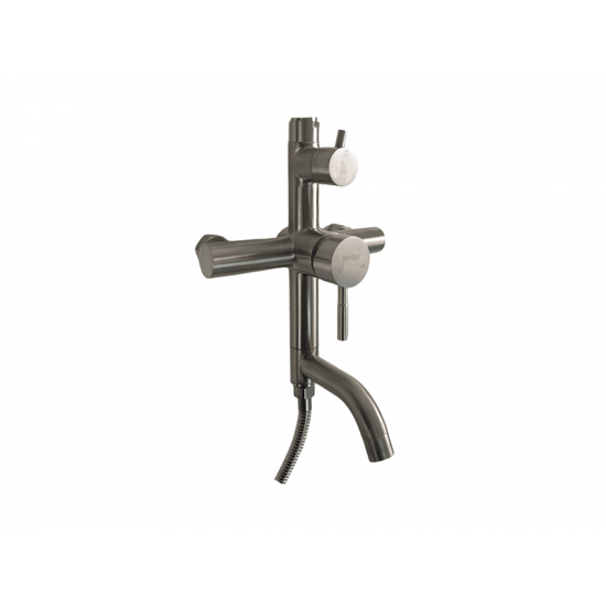 Coloana de dus Mixxus SUS-009-J, 120 cm + baterie si para, monocomanda, furtun flexibil - ZEP.RO