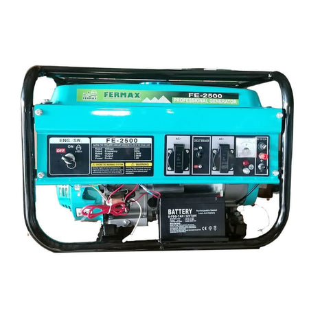 Generator electric pe benzina, FERMAX FE-2500, 2500W, 6.5Cp, pornire electrica - ZEP.RO - Ți-e la îndemână!