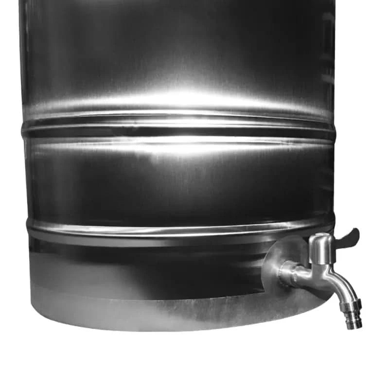 Butoi din inox cu capac, canea si garnitura, capacitate 180L, Tehno Ms #180 - ZEP.RO - Ți-e la îndemână!