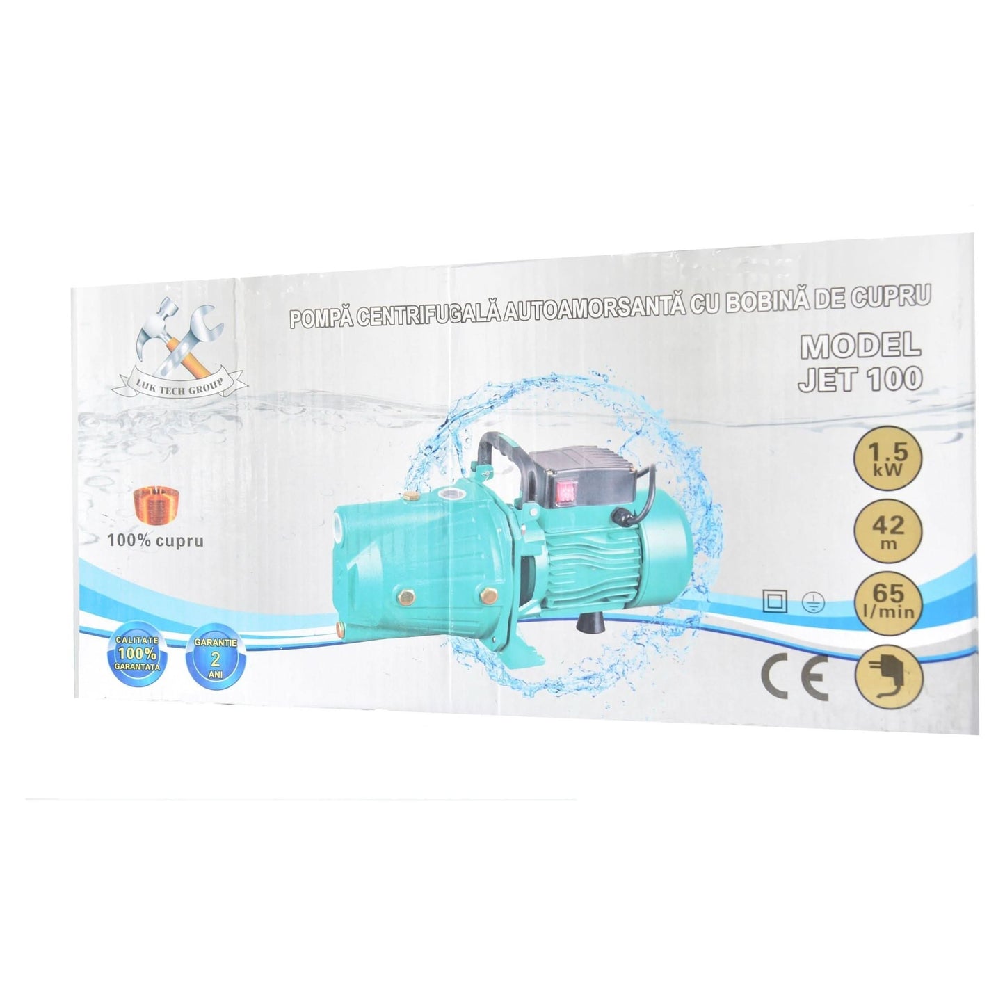 POMPA HIDROFOR AUTOAMORSANTA DIN FONTA, 1.5KW, LUK-TECH AUTOJET 100 - Ro-Unelte