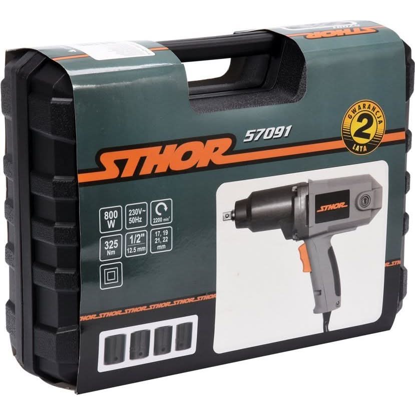 Set Pistol Impact Electric Sthor 1/2, 800W + 4Tub17-22 - ZEP.RO - Ți-e la îndemână!