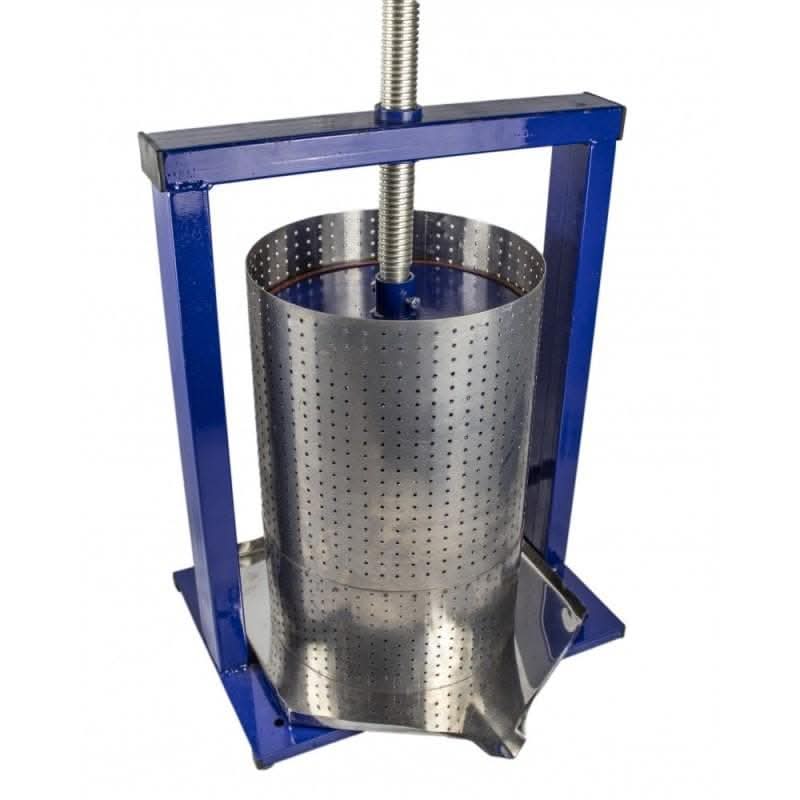 SET ZDROBITOR STRUGURI MANUAL 300-350KG/ORA, 25 LITRI, PANDORA + PRESA FRUCTE - STRUGURI INOX VILEN 25L - Ro-Unelte