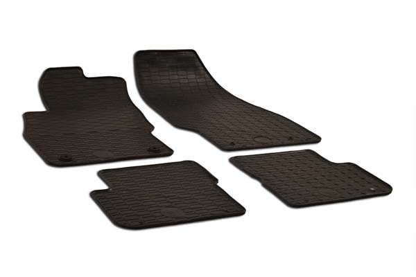 Covorașe Auto Cauciuc Umbrella Gri Carbon pentru Opel Corsa D (2006-2014) și Corsa E (2014-2019)