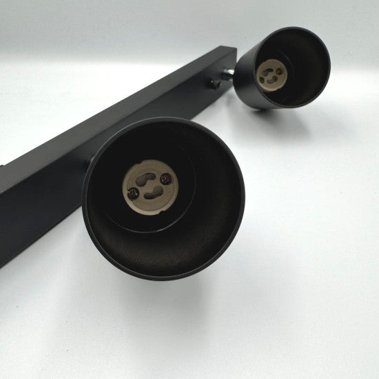 Spot liniar reglabil 6xGU10, 1180 mm, negru