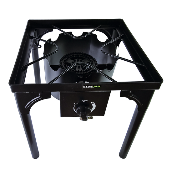 Pirostrie STARCOOK  arzator cu picioare inalte 80cm, AVI-3743 2 arzatoare
