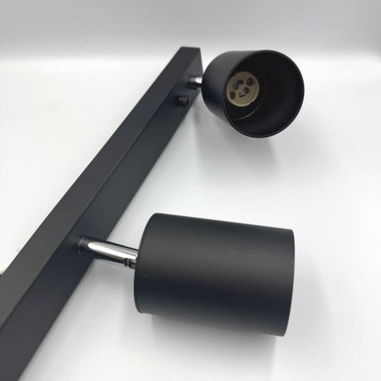 Spot liniar reglabil 6xGU10, 1180 mm, negru