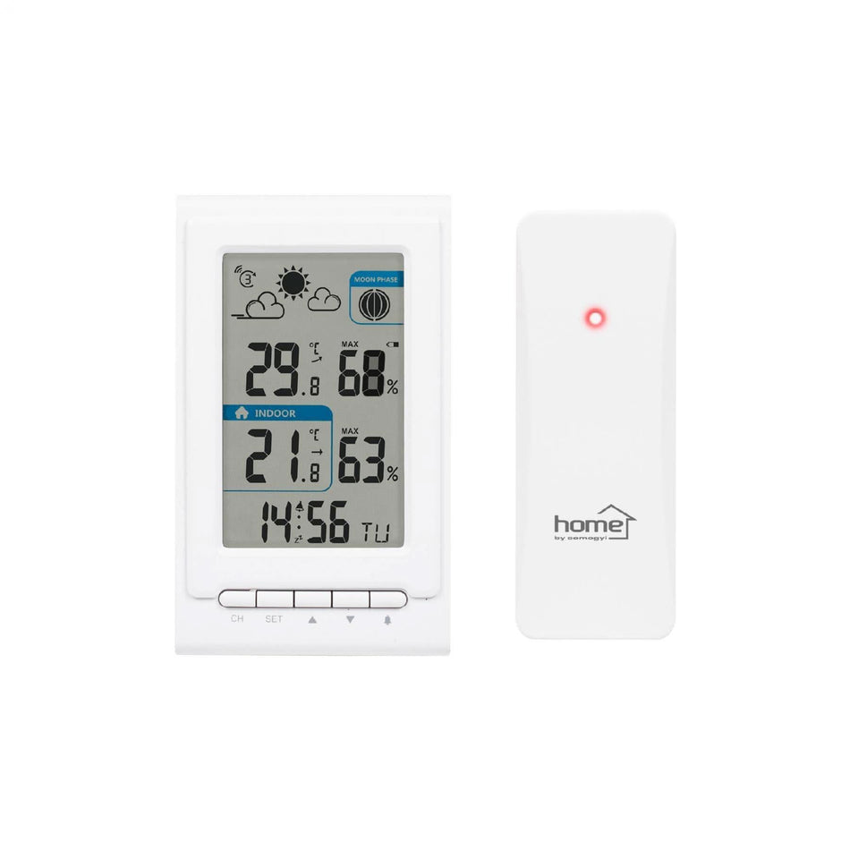 Statie Meteo Wireless cu Senzor Extern HCW 01 – Control complet al conditiilor meteo, direct de acasa