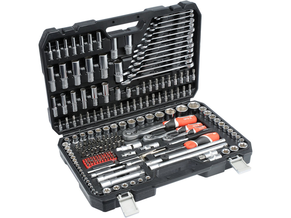 Trusa scule Yato 216 piese – tubulare, chei combinate, antrenor, biti, GRF YT-38841