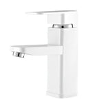Baterie Baie Plastic Plamix Kub-001, alba, design cubic, pentru lavoar