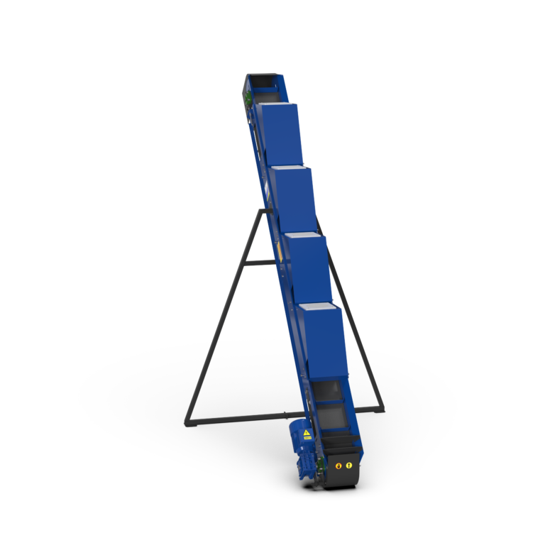 Banda de transportare TL-500, inclinata, motor 0.25 kW, capacitate 500 kg/h