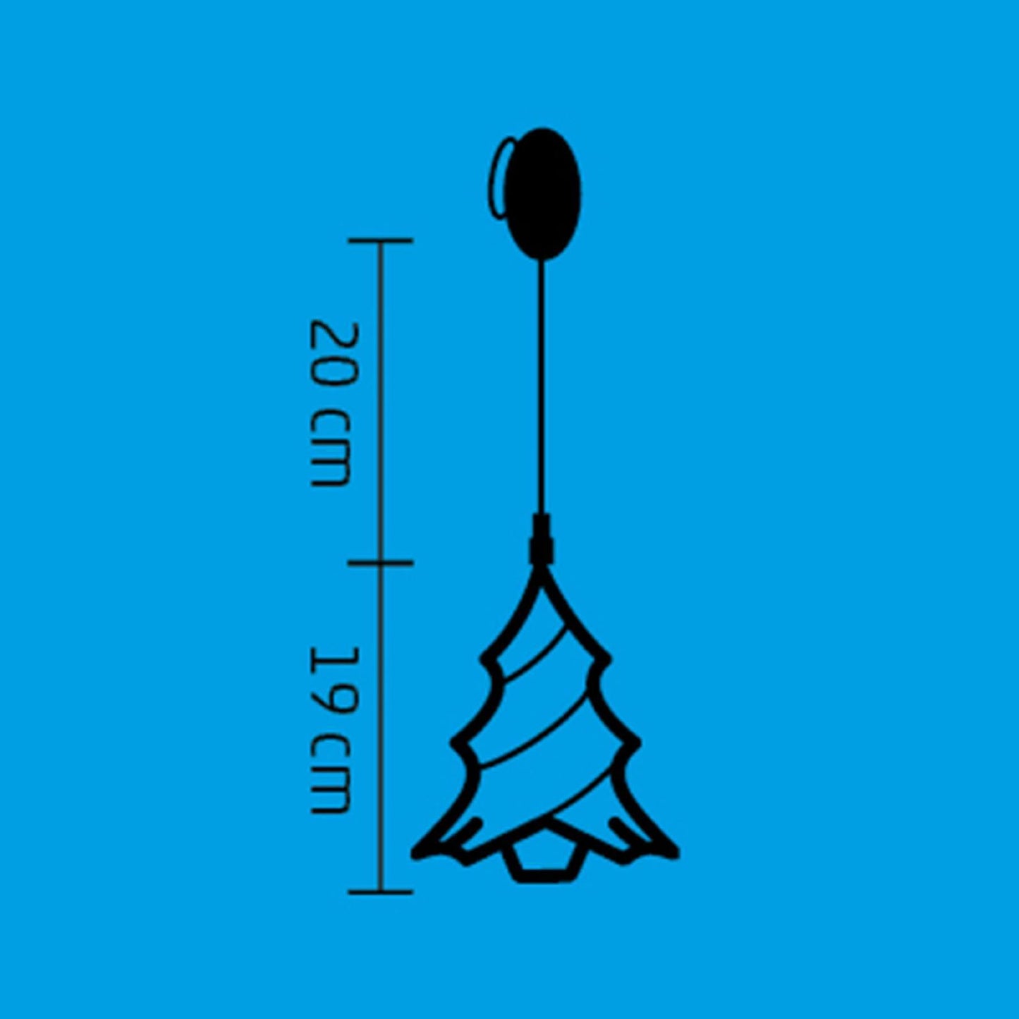 Decor Fereastra cu LED Alb Cald, 8 LED-uri, pe Baterii, KID412