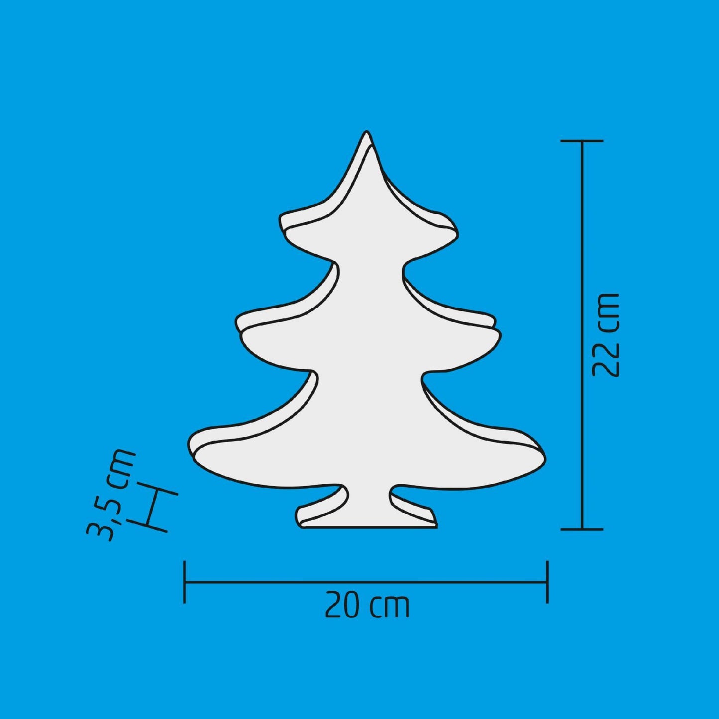 Decor LED Brad din Plastic 20 cm, 7 LED-uri Alb Cald, Lumini Tip Glob, Alimentare 2xAA – PLM 7/T