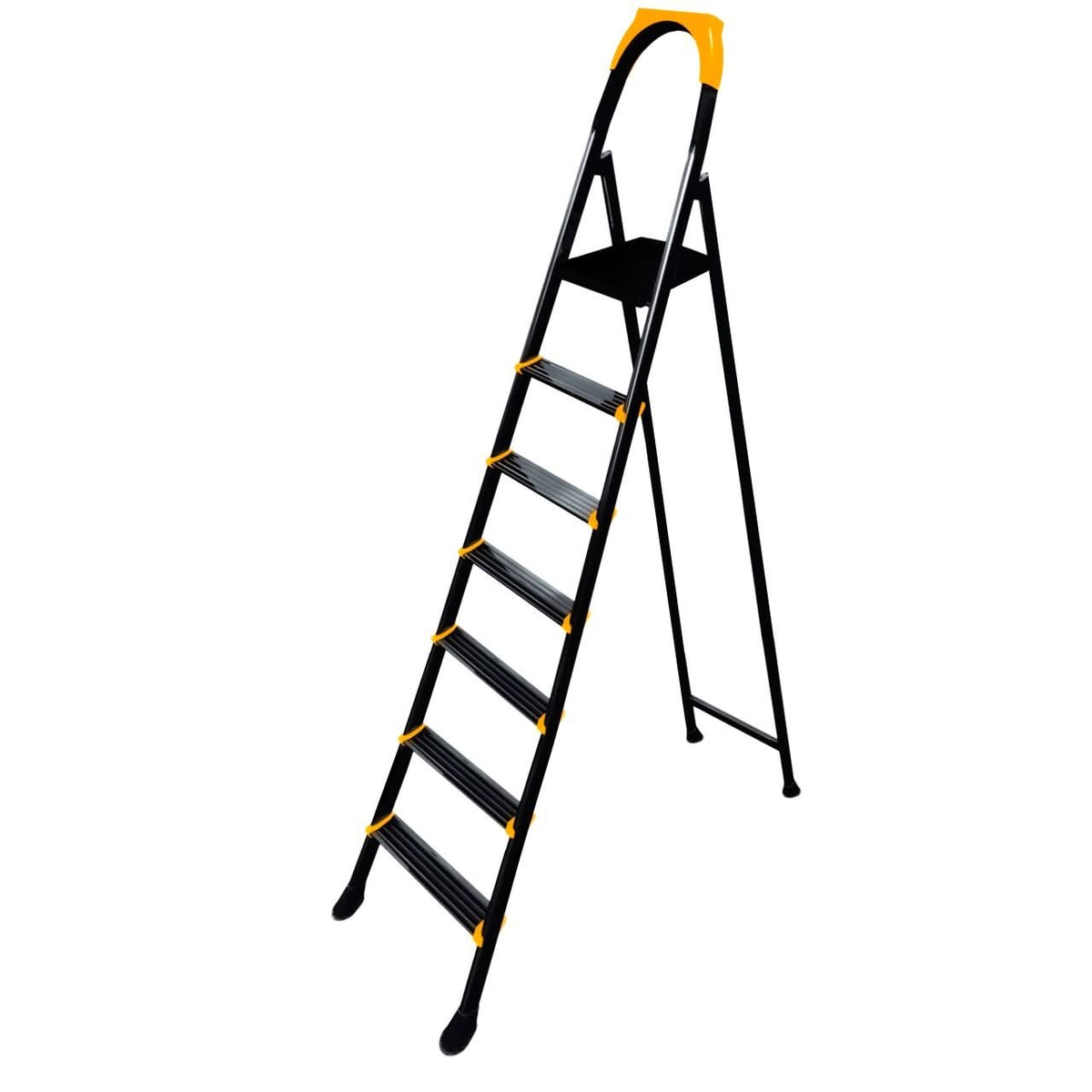 Scara metalica pliabila ROTOR 6+1 trepte, 199.5 cm, 150 kg, platforma superioara, antiderapanta