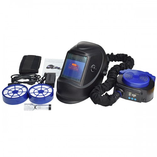 Masca sudura automata HXQ-9000, filtru auto, DIN 9-13, protectie UV/IR, alimentare solara si acumulator, 1/10000s