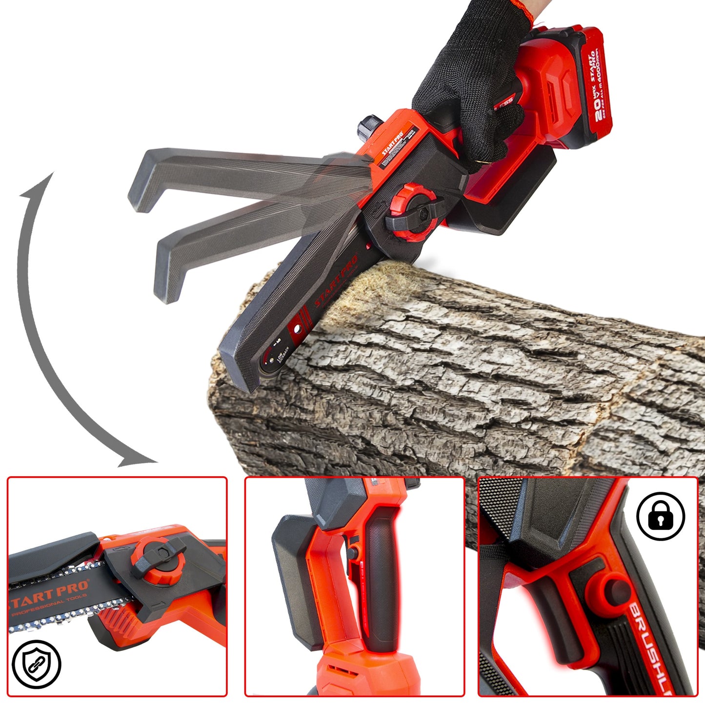 Fierastrau lant PROFESIONAL StartPro SBS5-21/6, 6'', brushless
