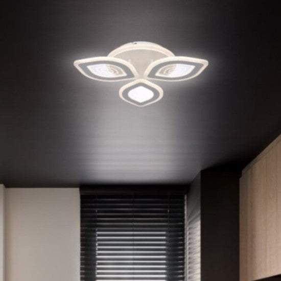 Lustra LED Living Doris, 50W, 3 Brate, 3000-6000K