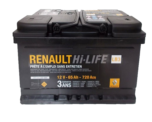 Baterie auto 12V 65Ah 720A RENAULT HI-LIFE  – Performanță ridicată pentru vehiculul tău