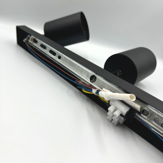 Spot liniar reglabil 6xGU10, 1180 mm, negru