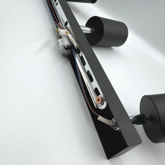 Spot liniar reglabil 6xGU10, 1180 mm, negru