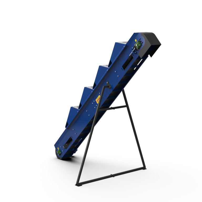 Banda de transportare TL-500, inclinata, motor 0.25 kW, capacitate 500 kg/h