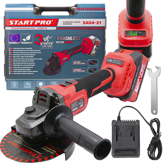 Polizor unghiular StartPro SAG4-21, 20V, 125mm, Brushless