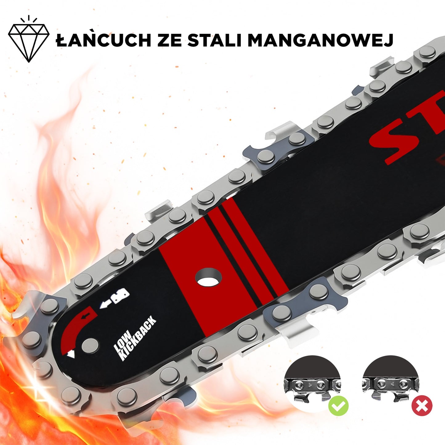 Fierastrau lant PROFESIONAL StartPro SBS5-21/6, 6'', brushless