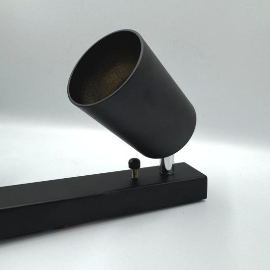 Spot liniar reglabil 6xGU10, 1180 mm, negru