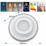 Plafoniera LED Deimos 50W, 3050lm, 300x50mm