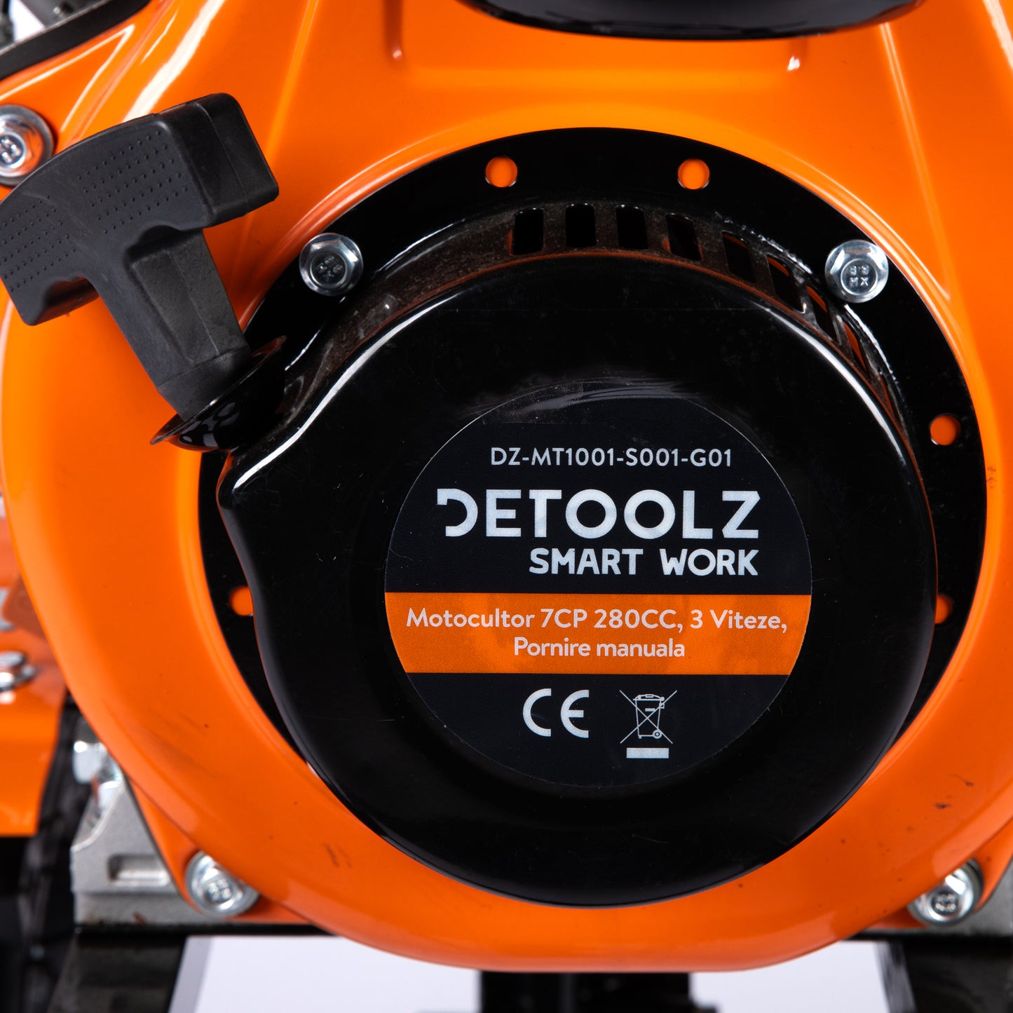 Motocultor Detoolz 7CP DZ-MT1001-S001-G01, 7CP, 280CC, Motorină