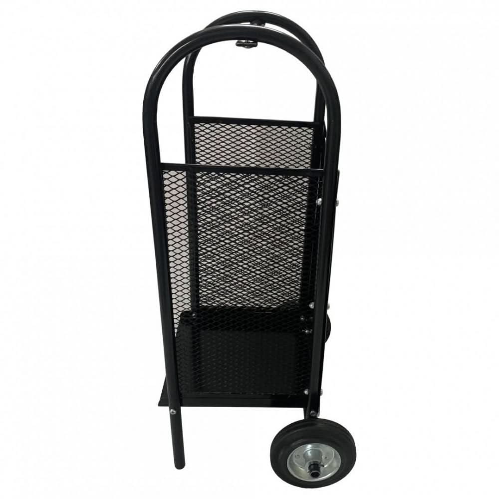 Carucior pentru transportat si depozitat lemne VivaTechnix VMD-1019, max. 40 kg, Negru