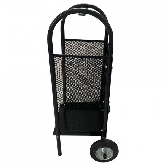Carucior pentru transportat si depozitat lemne VivaTechnix VMD-1019, max. 40 kg, Negru
